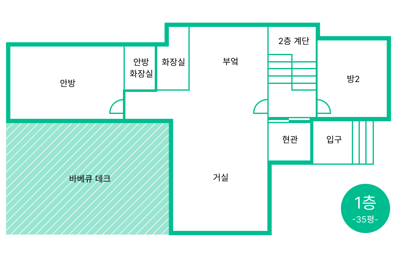 1층 평면도